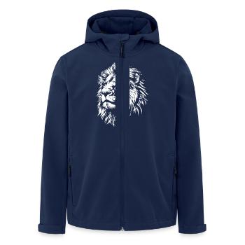Lion - Men’s Recycled Softshell Jacket by Stanley/Stella - navy - Front - AI Model Male 185 light (185cm)