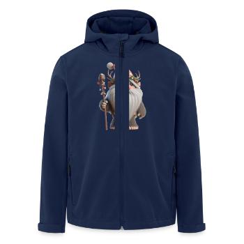 Christmas Troll 2 - Men’s Recycled Softshell Jacket by Stanley/Stella - navy - Front - AI Model Male 185 light (185cm)