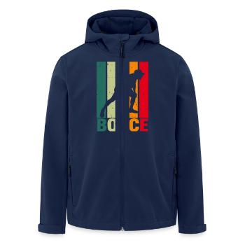 Bocce Ball Bocce Player - Men’s Recycled Softshell Jacket by Stanley/Stella - navy - Front - AI Model Male 185 light (185cm)