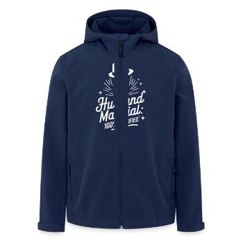 Marié Mariage Mariage - Veste softshell homme en polyester recyclé Stanley/Stella - marine - Devant - AI Model Male 185 light (185cm)