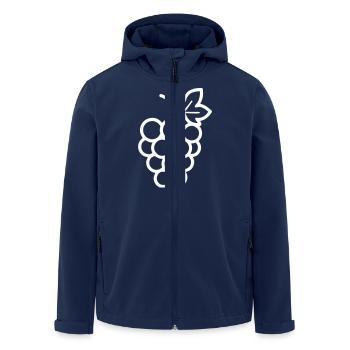 Symbole du raisin - Veste softshell homme en polyester recyclé Stanley/Stella - marine - Devant - AI Model Male 185 light (185cm)