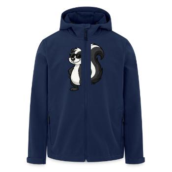 skunk - Men’s Recycled Softshell Jacket by Stanley/Stella - navy - Front - AI Model Male 185 light (185cm)