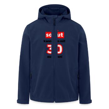 Alors bon, avec 30 - Veste softshell homme en polyester recyclé Stanley/Stella - marine - Devant - AI Model Male 185 light (185cm)