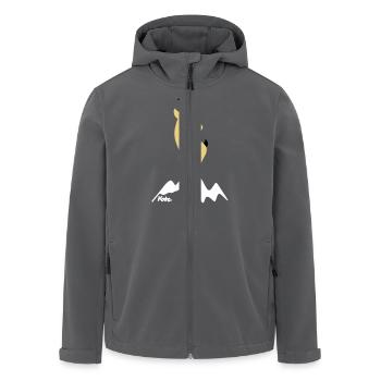Gams (farbig) - Recycelte Männer Softshell-Jacke von Stanley/Stella - Anthrazit - Vorne - AI Model Male 185 light (185cm)