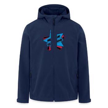 MEILLEUR GENDARME - Veste softshell homme en polyester recyclé Stanley/Stella - marine - Devant - AI Model Male 185 light (185cm)