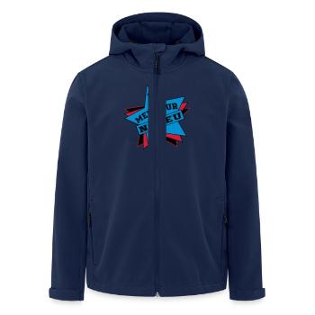 BEST NEPHEW - Men’s Recycled Softshell Jacket by Stanley/Stella - navy - Front - AI Model Male 185 light (185cm)