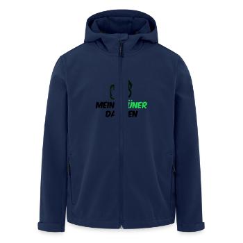 Anti Grün gegen Klimawahn Design - Recycelte Männer Softshell-Jacke von Stanley/Stella - Navy - Vorne - AI Model Male 185 light (185cm)