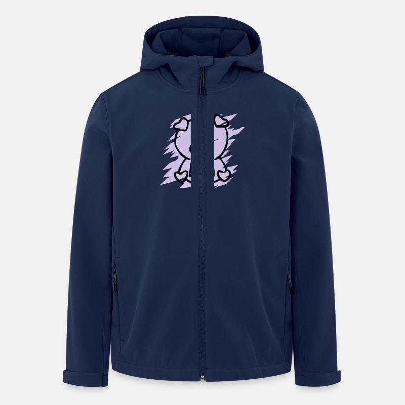 oink - Veste softshell homme en polyester recyclé Stanley/Stella - marine