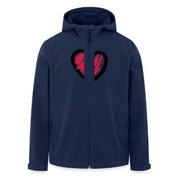 Cool Heart - Recycelte Männer Softshell-Jacke von Stanley/Stella - Navy - Vorne - AI Model Male 185 light (185cm)