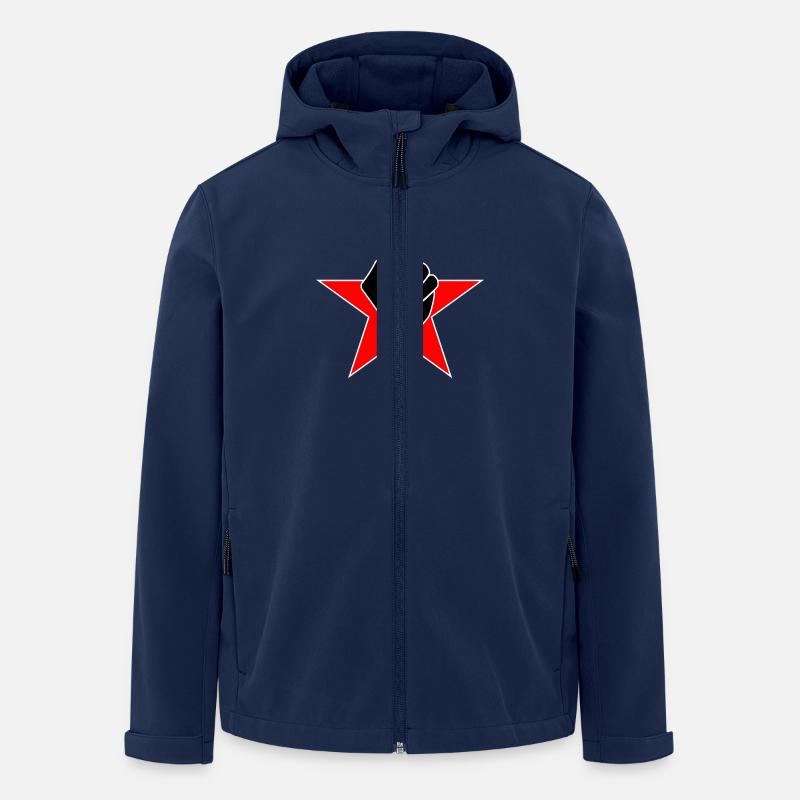 Raised Fist Logo 2 - Recycelte Männer Softshell-Jacke von Stanley/Stella - Navy