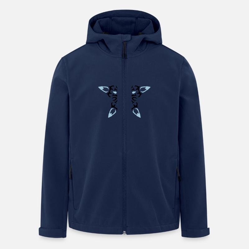 stern tribal - Recycelte Männer Softshell-Jacke von Stanley/Stella - Navy