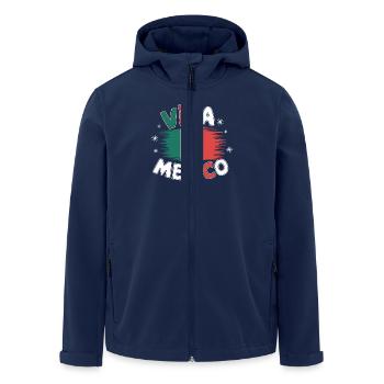 Mexiko Mexico Mexikanisch Spanisch - Recycelte Männer Softshell-Jacke von Stanley/Stella - Navy - Vorne - AI Model Male 185 light (185cm)