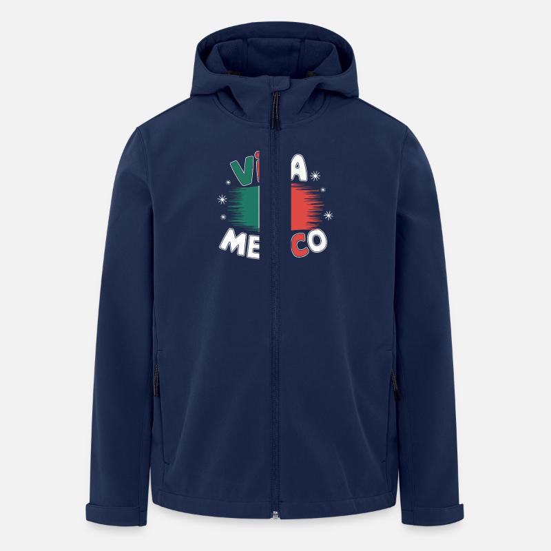 Mexique Mexique Mexicain Espagnol - Veste softshell homme en polyester recyclé Stanley/Stella - marine