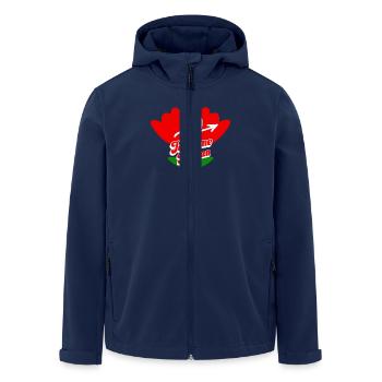 Ich liebe dich Mama Muttertag - Recycelte Männer Softshell-Jacke von Stanley/Stella - Navy - Vorne - AI Model Male 185 light (185cm)