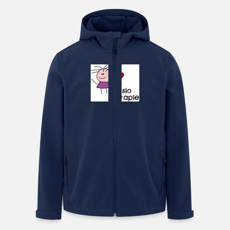 Physiotherapy Girl / Physiotherapist - Men’s Recycled Softshell Jacket by Stanley/Stella - navy