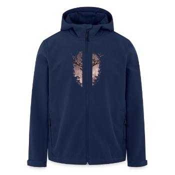 the star of the stag - Men’s Recycled Softshell Jacket by Stanley/Stella - navy - Front - AI Model Male 185 light (185cm)