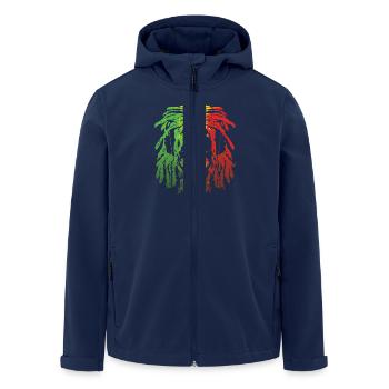 Lion of Judah - Men’s Recycled Softshell Jacket by Stanley/Stella - navy - Front - AI Model Male 185 light (185cm)