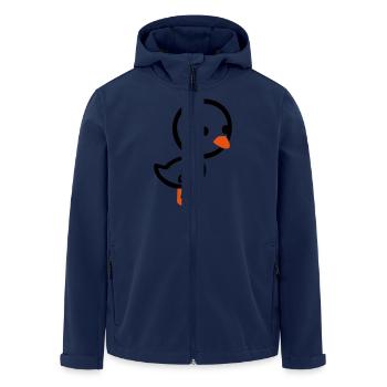 Poulette - poussin - Veste softshell homme en polyester recyclé Stanley/Stella - marine - Devant - AI Model Male 185 light (185cm)