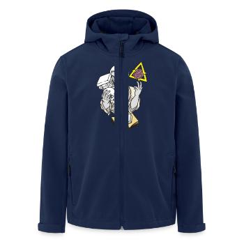 Statue colonne de la victoire du crâne - Veste softshell homme en polyester recyclé Stanley/Stella - marine - Devant - AI Model Male 185 light (185cm)