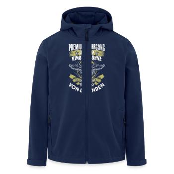 1979.png - Recycelte Männer Softshell-Jacke von Stanley/Stella - Navy - Vorne - AI Model Male 185 light (185cm)