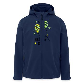 Geburtstagsshirt JUNGS - Recycelte Männer Softshell-Jacke von Stanley/Stella - Navy - Vorne - AI Model Male 185 light (185cm)