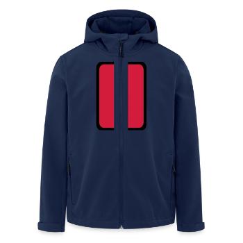 Carton rouge Arbitre - Veste softshell homme en polyester recyclé Stanley/Stella - marine - Devant - AI Model Male 185 light (185cm)