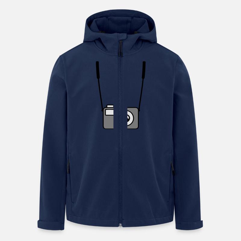 camera - Recycelte Männer Softshell-Jacke von Stanley/Stella - Navy