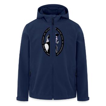 Appenzeller Spruch - Recycelte Männer Softshell-Jacke von Stanley/Stella - Navy - Vorne - AI Model Male 185 light (185cm)