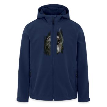 mops - Recycelte Männer Softshell-Jacke von Stanley/Stella - Navy - Vorne - AI Model Male 185 light (185cm)