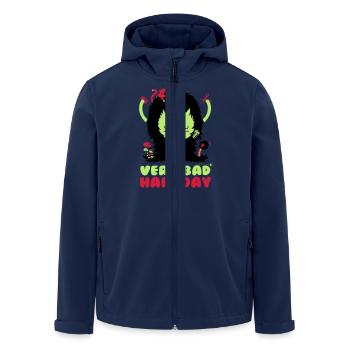 bad_hair_day - Recycelte Männer Softshell-Jacke von Stanley/Stella - Navy - Vorne - AI Model Male 185 light (185cm)