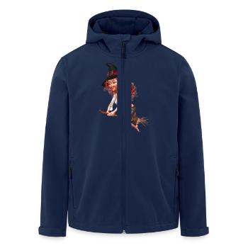 Little Witch - Recycelte Männer Softshell-Jacke von Stanley/Stella - Navy - Vorne - AI Model Male 185 light (185cm)