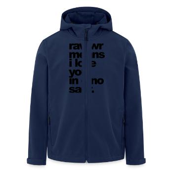 rawwr means i love you - Recycelte Männer Softshell-Jacke von Stanley/Stella - Navy - Vorne - AI Model Male 185 light (185cm)