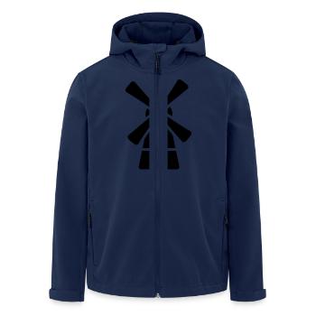 Windmill - Men’s Recycled Softshell Jacket by Stanley/Stella - navy - Front - AI Model Male 185 light (185cm)