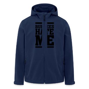 Burpees Hate Me - Recycelte Männer Softshell-Jacke von Stanley/Stella - Navy - Vorne - AI Model Male 185 light (185cm)