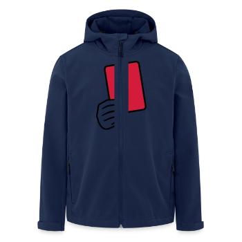 Arbitre - Veste softshell homme en polyester recyclé Stanley/Stella - marine - Devant - AI Model Male 185 light (185cm)