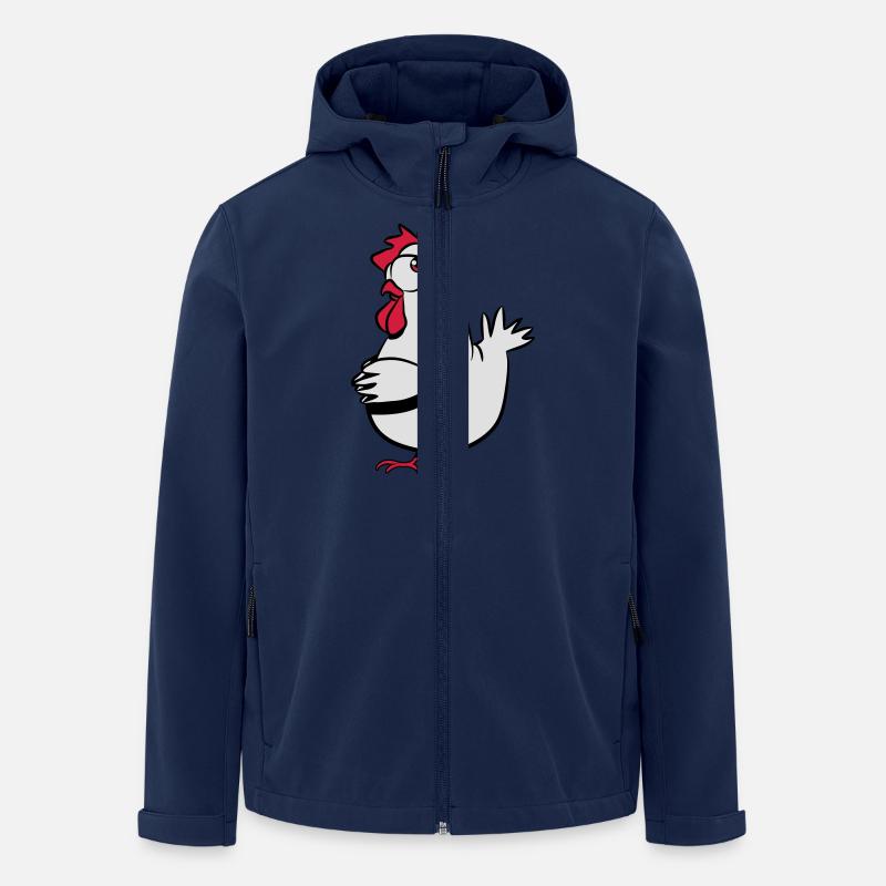 Huhn verlegen - Recycelte Männer Softshell-Jacke von Stanley/Stella - Navy
