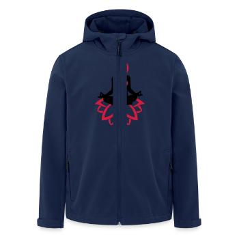Yoga Meditation - Recycelte Männer Softshell-Jacke von Stanley/Stella - Navy - Vorne - AI Model Male 185 light (185cm)