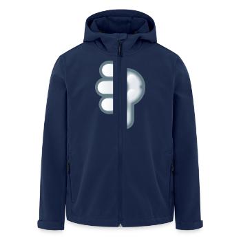 Smiley Hand Signal Down - Men’s Recycled Softshell Jacket by Stanley/Stella - navy - Front - AI Model Male 185 light (185cm)