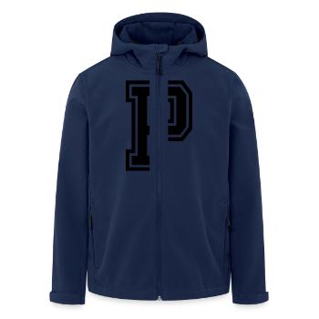 p - Men’s Recycled Softshell Jacket by Stanley/Stella - navy - Front - AI Model Male 185 light (185cm)