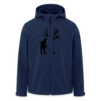 Bûcheron - Veste softshell homme en polyester recyclé Stanley/Stella - marine - Devant - AI Model Male 185 light (185cm)