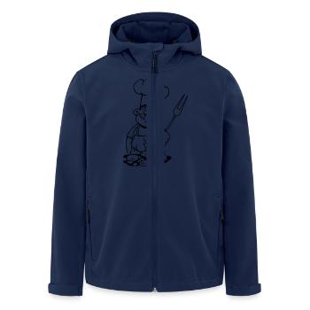 barbecue cuire cuisine barbecue - Veste softshell homme en polyester recyclé Stanley/Stella - marine - Devant - AI Model Male 185 light (185cm)