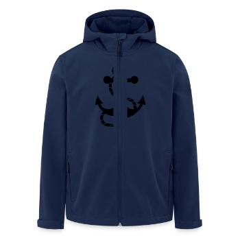 Anker - Recycelte Männer Softshell-Jacke von Stanley/Stella - Navy - Vorne - AI Model Male 185 light (185cm)