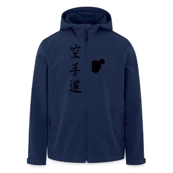 karaté - Veste softshell homme en polyester recyclé Stanley/Stella - marine - Devant - AI Model Male 185 light (185cm)