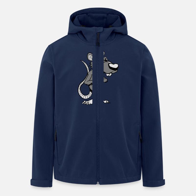 ratte fies gemein - Recycelte Männer Softshell-Jacke von Stanley/Stella - Navy