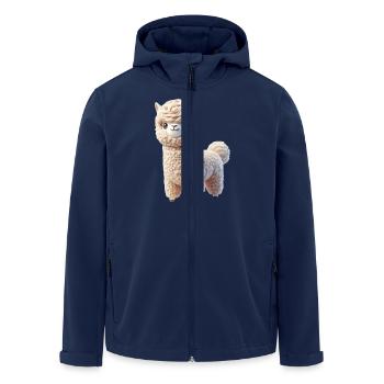 Alpaka 1 - Recycelte Männer Softshell-Jacke von Stanley/Stella - Navy - Vorne - AI Model Male 185 light (185cm)