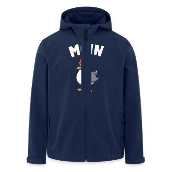 Dart Darts Moin Möwe - Recycelte Männer Softshell-Jacke von Stanley/Stella - Navy - Vorne - AI Model Male 185 light (185cm)