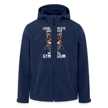 Level Complete Next Level Gymnasium Gaming Fuchs - Recycelte Männer Softshell-Jacke von Stanley/Stella - Navy - Vorne - AI Model Male 185 light (185cm)