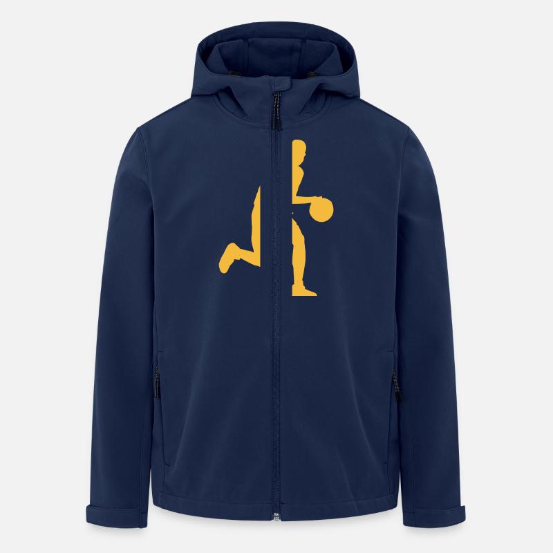 basketball - Recycelte Männer Softshell-Jacke von Stanley/Stella - Navy