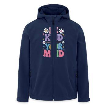 Psychische Gesundheit Mental Health - Recycelte Männer Softshell-Jacke von Stanley/Stella - Navy - Vorne - AI Model Male 185 light (185cm)