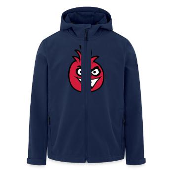Parrot Bird Stares Nasty Aggressive Rage - Men’s Recycled Softshell Jacket by Stanley/Stella - navy - Front - AI Model Male 185 light (185cm)